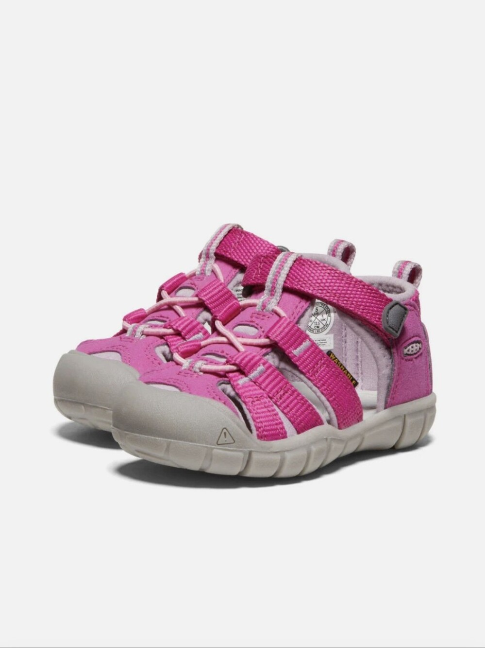 Keen Toddlers' Seacamp II CNX Very Berry/Dawn Pink Closed-Toe Sandals Sz 6 - Picture 2 of 8